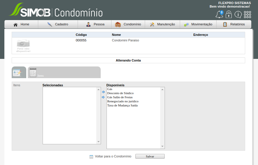Cond.editarcontaitens