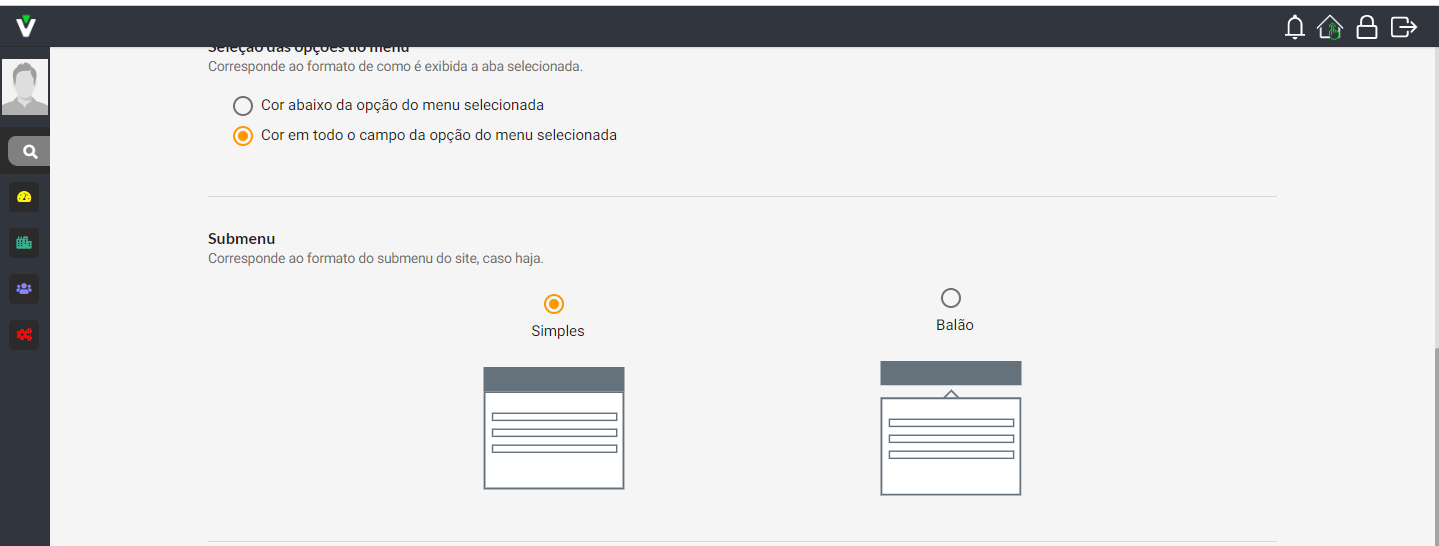 submenu