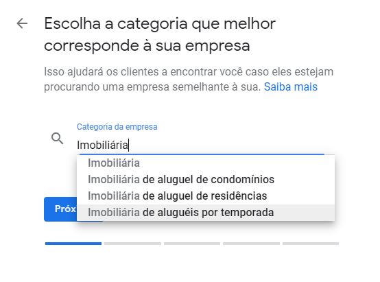 Google Meu Negócio para imobiliárias.